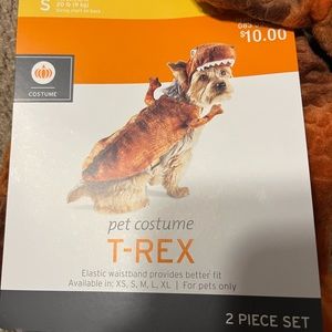 NWT small pet T-Rex costume